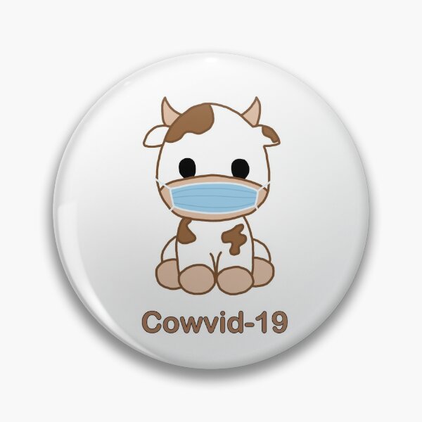Item preview, Brown cowvid-19 cow designed and sold by Xcute-stickersX.