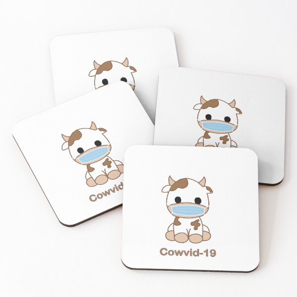 Item preview, Brown cowvid-19 cow designed and sold by Xcute-stickersX.