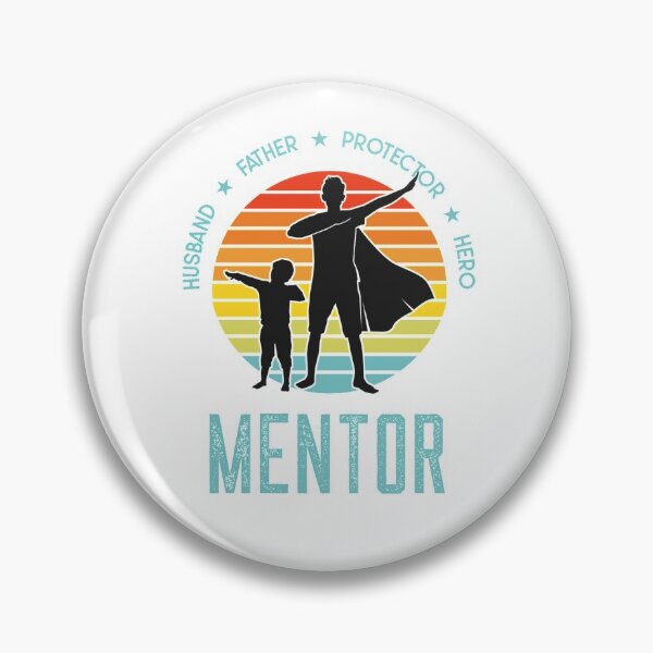 Item preview, Husband Father Protector Hero Mentor Vintage Teacher Gift Sunset Graphic designed and sold by DadJokeDescript.