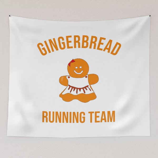 Item preview, Gingerbread Running Team - Funny Cute Gingerbread designed and sold by Seth's Tees.