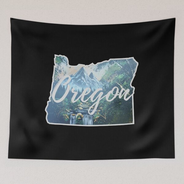 Item preview, Oregon Mountain Waterfall designed and sold by ArtRoomOregon.