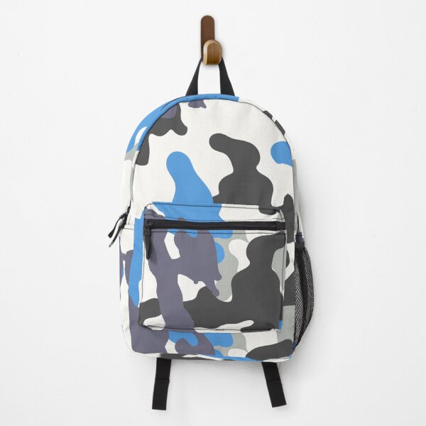 Item preview, Blue White And Black Camouflage Seamless Pattern designed and sold by TheCatmeow2000.