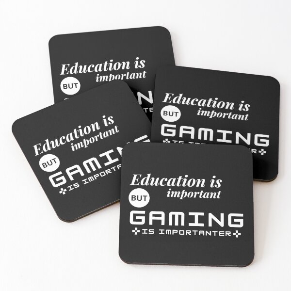Item preview,  education is important but gaming is importanter designed and sold by Missadesign.