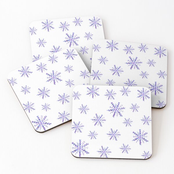 Item preview, Tie-dye blue snowflakes pattern designed and sold by Kristellabeauty.