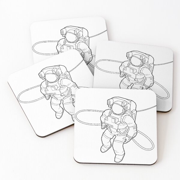 Item preview, Astronaut Blueprint Black designed and sold by Auto-Prints.