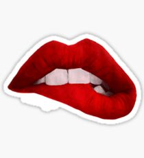 Lip Biting: Stickers | Redbubble