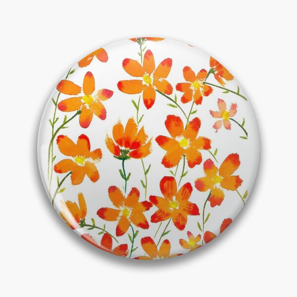 Item preview, Orange Daisies watercolour illustration designed and sold by ArtIssa.