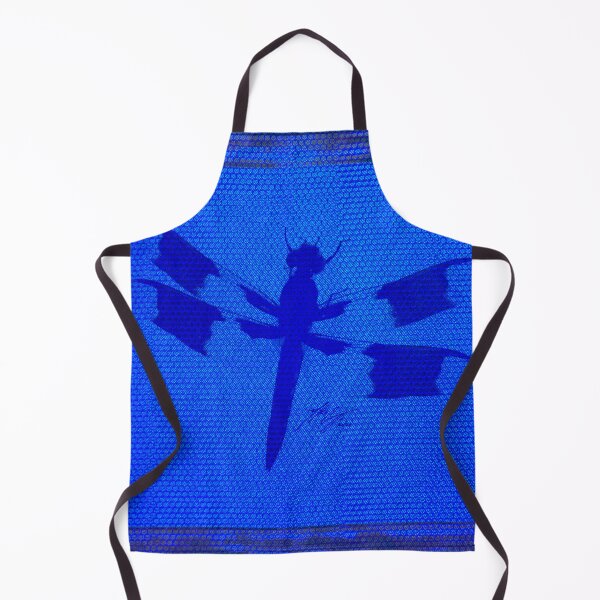 Item preview, There Be Dragonfly on Blue Hexagonal Bubblewrap Pattern designed and sold by Michael Cotto.