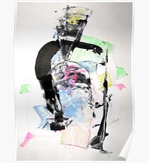 Theatre of ancient Greece - Original Wall Modern Abstract Art Painting Poster