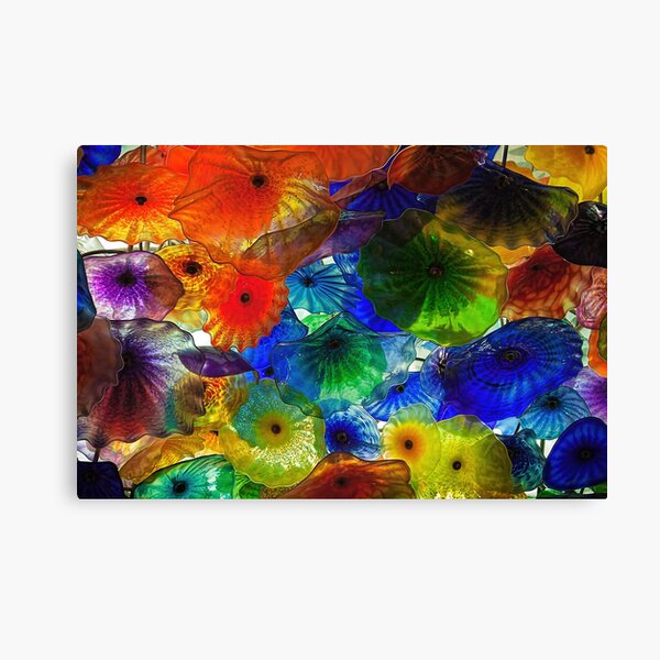 Ornamental glass flower display, Bellagio, Las Vegas Canvas Print