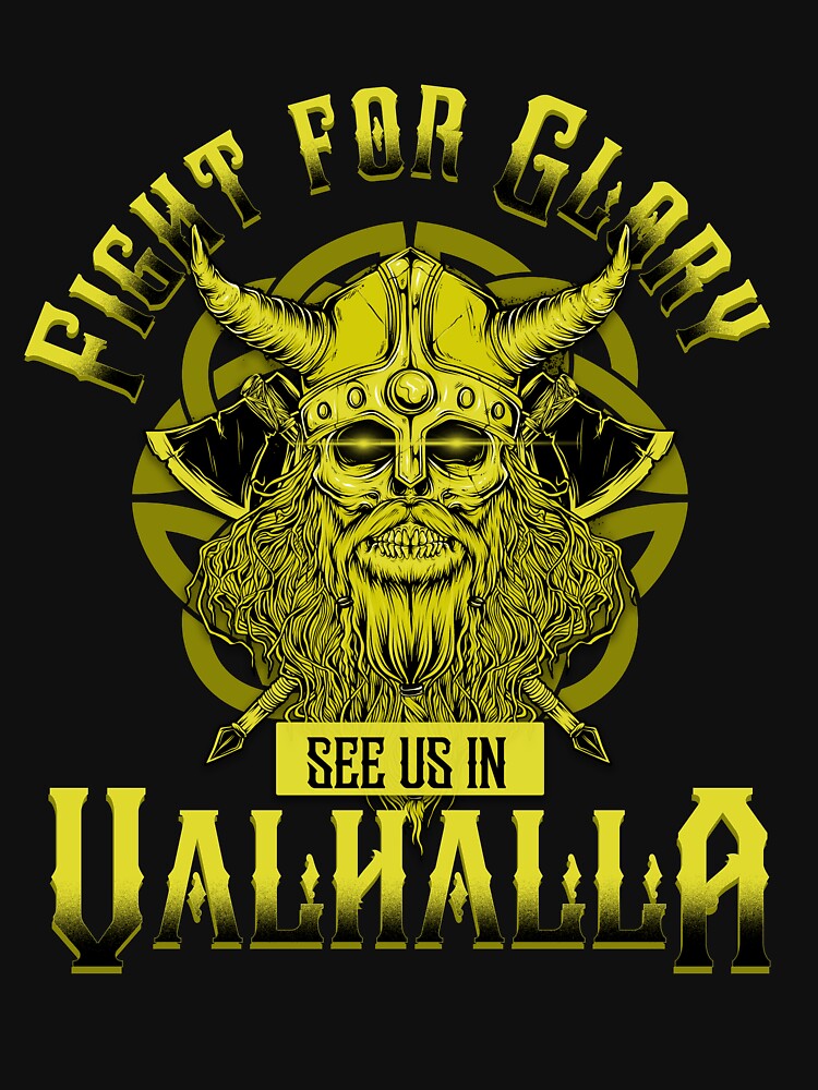 Vikings of Valhalla US Golden Viking Shirt Black / XL