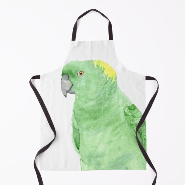 Item preview, Yellow-naped amazon watercolor parrot designed and sold by L'Atelier Oranjade.