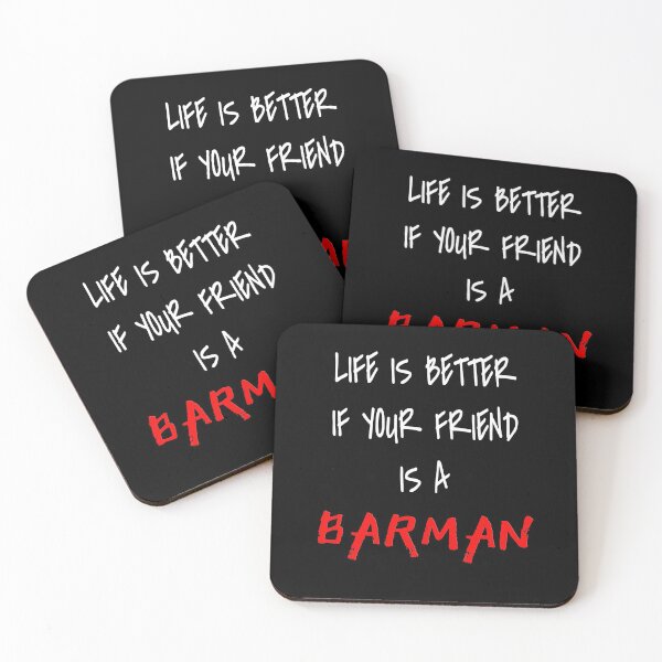 Item preview, Life is better if your friend is a BARMAN! designed and sold by 360DESIGNING.