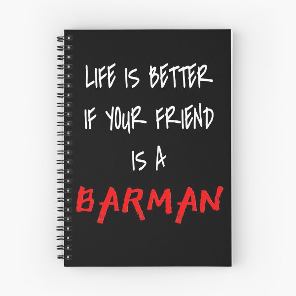 Item preview, Life is better if your friend is a BARMAN! designed and sold by 360DESIGNING.