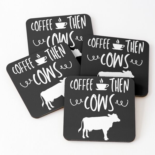 Item preview, Coffee Then Cows designed and sold by TeePartyHost.