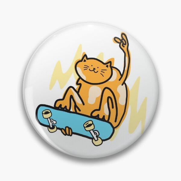 Item preview, Skate cat cat lover funny cat cool cat  designed and sold by Tropical Blood.