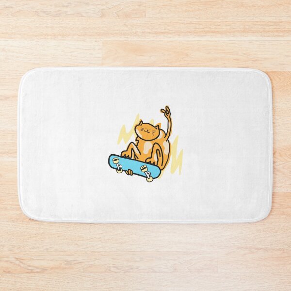 Item preview, Skate cat cat lover funny cat cool cat  designed and sold by Tropical Blood.