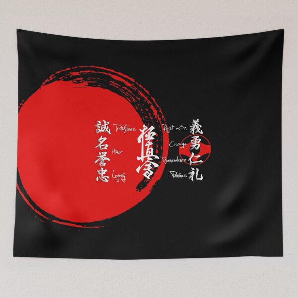 Item preview, Kyokushin Karate Bushido Values designed and sold by Zanshin-Art.