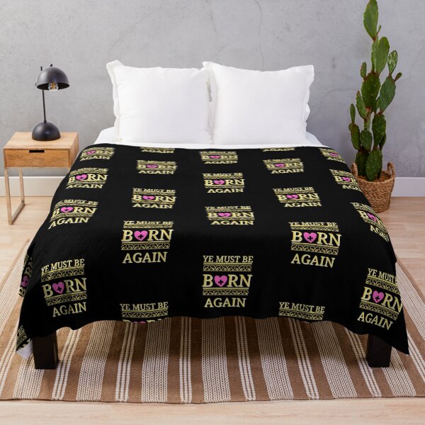 Item preview, Ye Must Be Born Again Christian Quote designed and sold by Beluved.