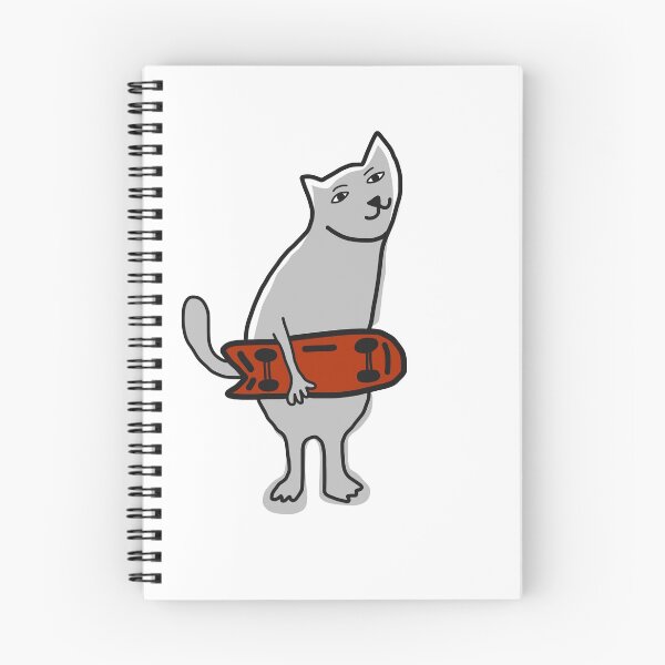 Item preview, SKAte roller cat skate lover funny cat designed and sold by Tropical Blood.