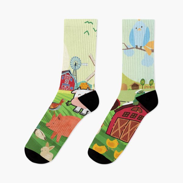 Item preview, colorful barn full of animals designed and sold by crissenshop.