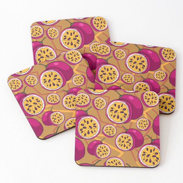 Item preview, Warm pattern of passion fruit (passion fruit orange background designed and sold by CecyLL.