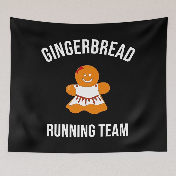 Item preview, Gingerbread Running Team - Funny Cute Gingerbread designed and sold by Seth's Tees.