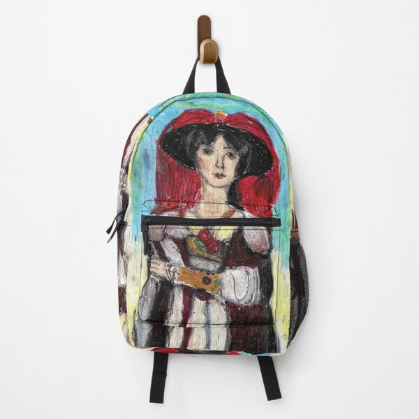 Item preview, Lady With Red Feather Hat (después de Lawrence) designed and sold by RobynLee.