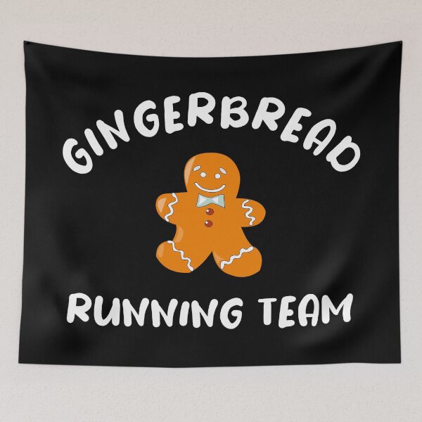 Item preview, Gingerbread Running Team - Funny Cute Gingerbread designed and sold by Seth's Tees.