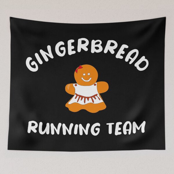Item preview, Gingerbread Running Team - Funny Cute Gingerbread designed and sold by Seth's Tees.