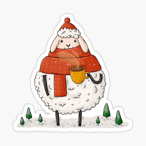 Warm Sheep Sticker