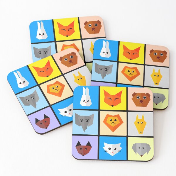 Item preview, Origami Style Animal Faces designed and sold by boogeyman.