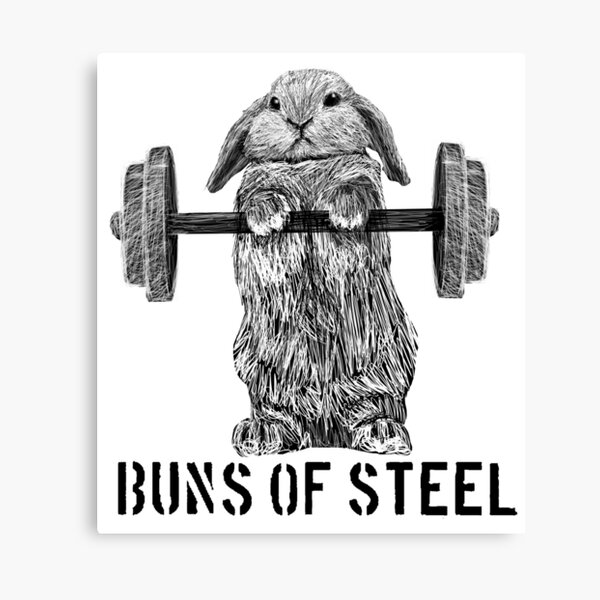 Buns of Steel (Light) Canvas Print
