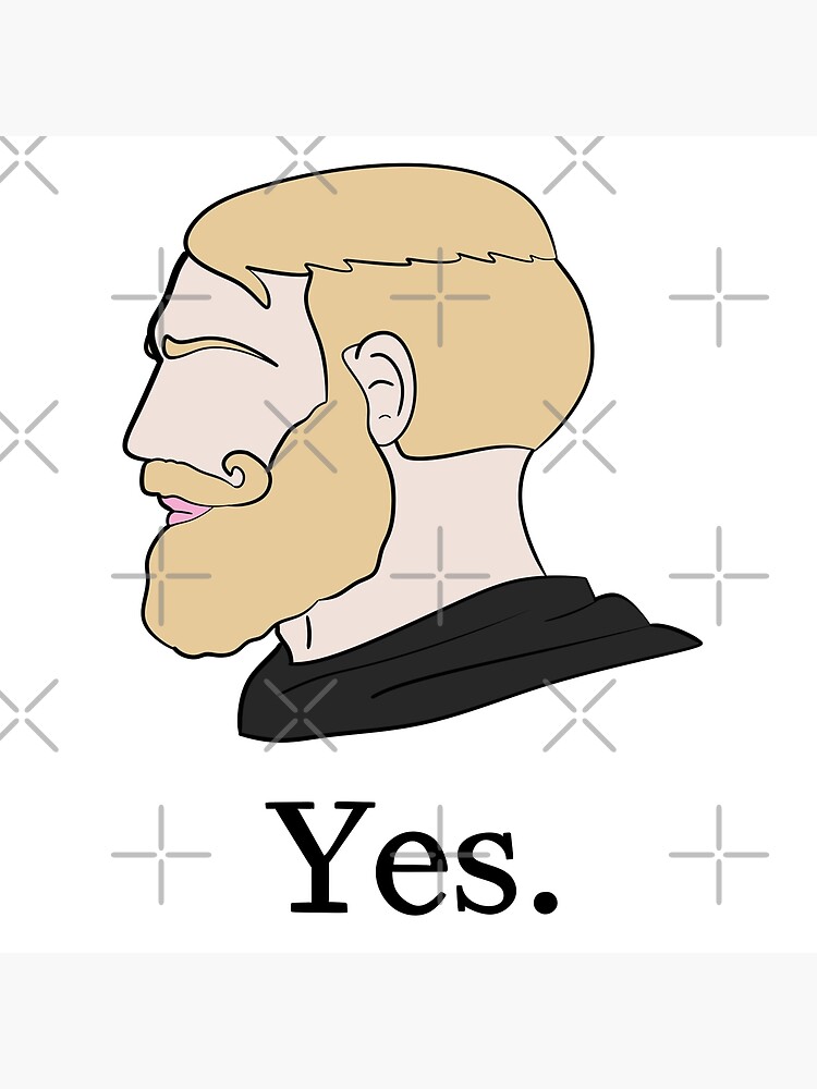 Yes Chad But Flipped | Art Board Print