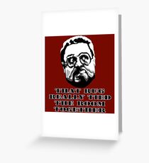 That Rug Really Tied The Room Together: Big Lebowski Movie Quote Greeting Card