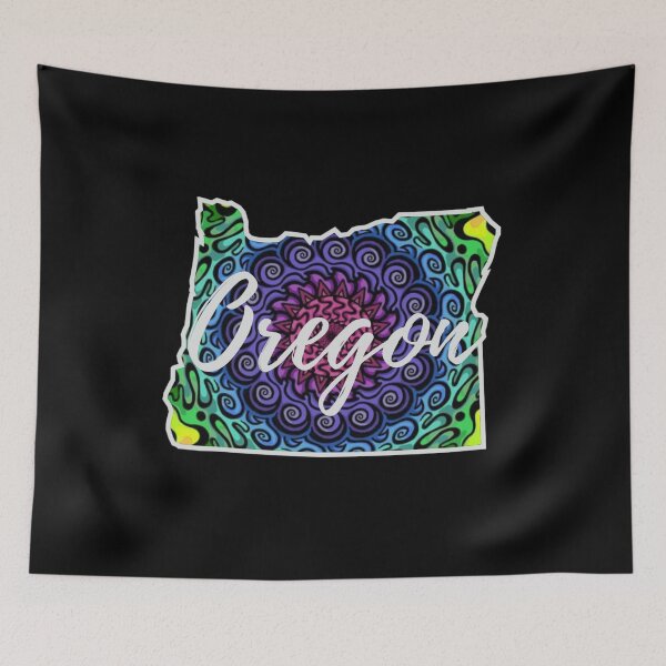 Item preview, Oregon Rainbow Mandala designed and sold by ArtRoomOregon.