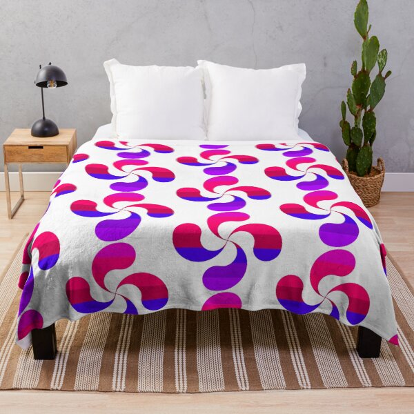 Item preview, Basque Cross Lauburu Rainbow Pink Purple designed and sold by Circle64Shop.
