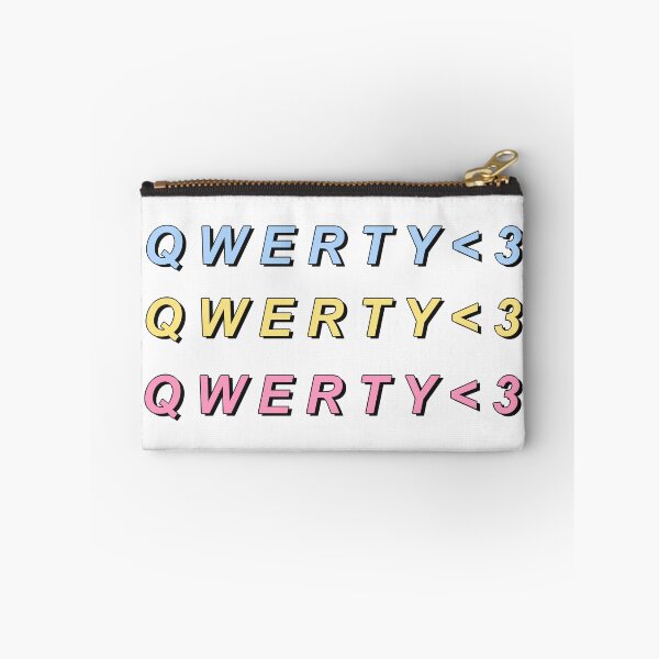 Item preview, Qwerty multicolour  (available as transparent sticker set) designed and sold by AwkwardBadger.