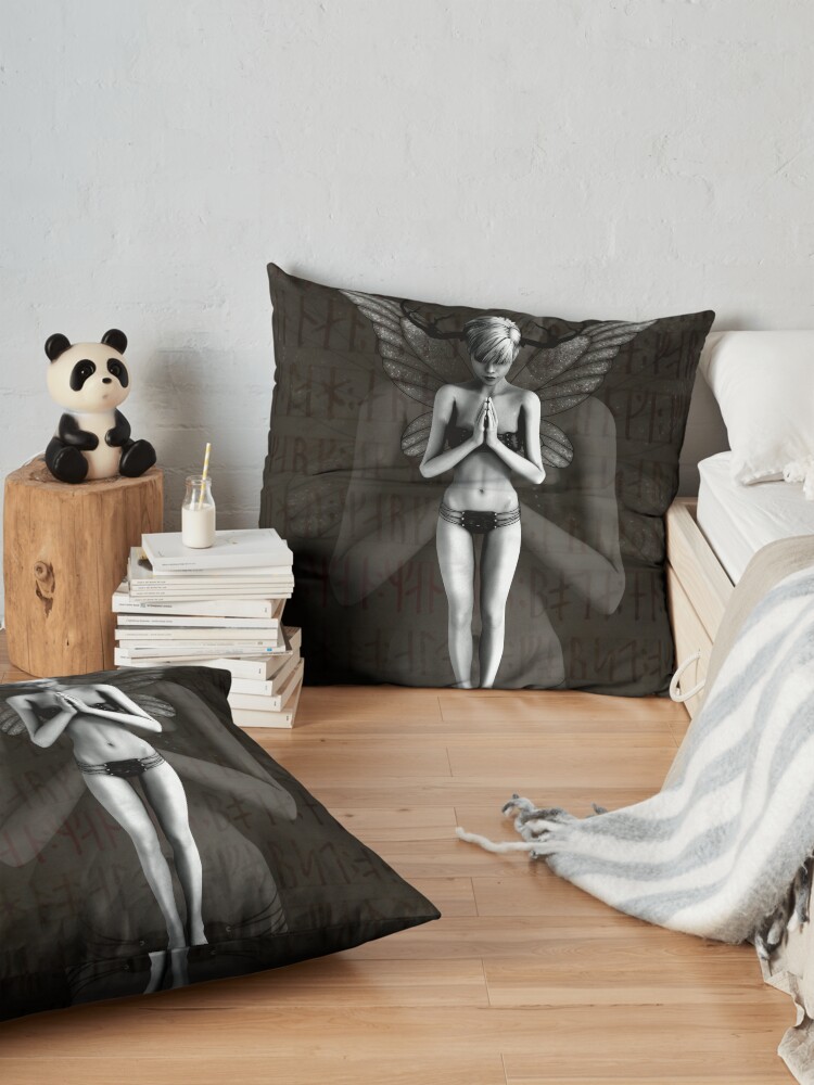 Alternate view of Rune'd Fantasy Floor Pillow