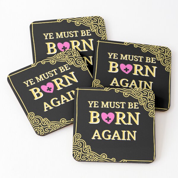 Item preview, Ye Must Be Born Again Christian Quote designed and sold by Beluved.