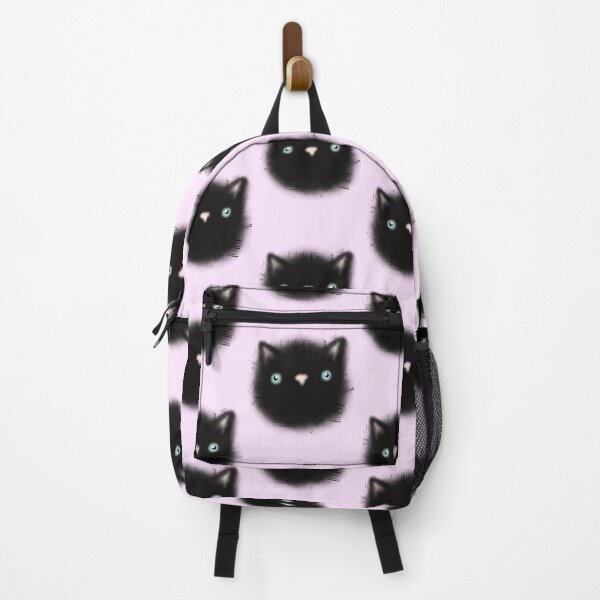 Aperçu de l'œuvre Sac à dos pour chaton moelleux créée et vendue par PrintsByCarrots.