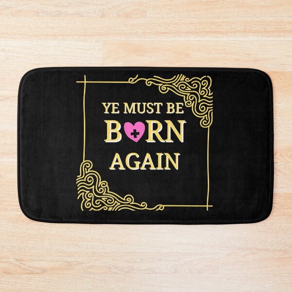 Item preview, Ye Must Be Born Again Christian Quote designed and sold by Beluved.