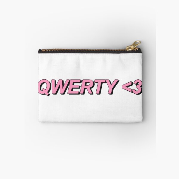 Item preview, Qwerty <3 ( available as transparent sticker ) designed and sold by AwkwardBadger.