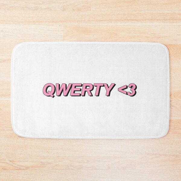 Item preview, Qwerty <3 ( available as transparent sticker ) designed and sold by AwkwardBadger.