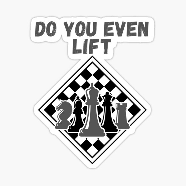 Chess Humour, chess club lover design Sticker
