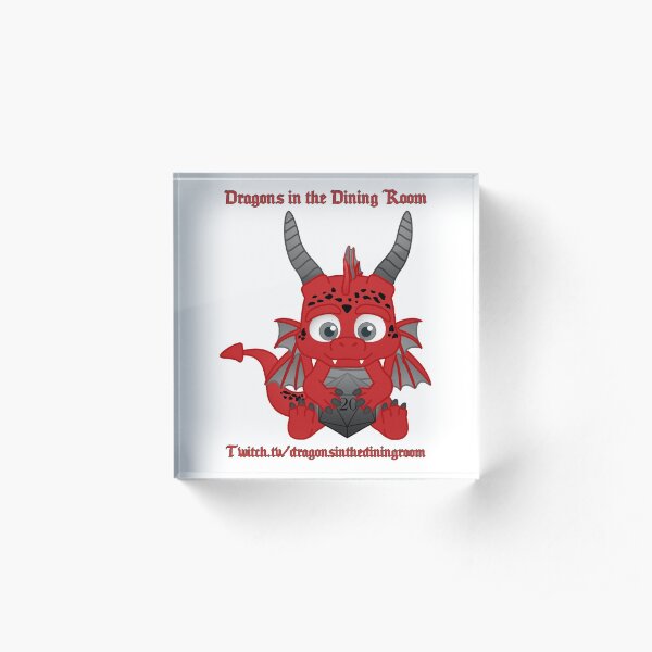 Dit Dir Red Acrylic Block
