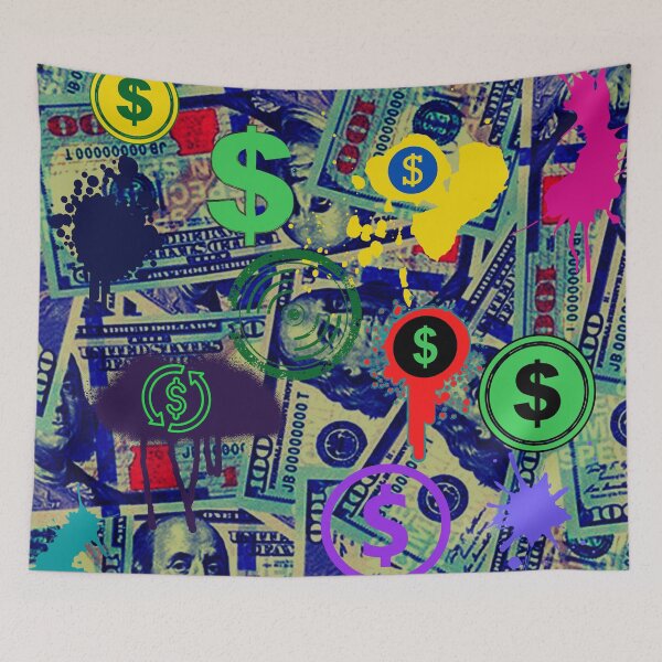 Item preview, Rich Like A Hot Noise Metal Print designed and sold by Swooncake Press.