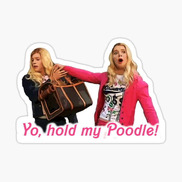 Yo, Hold My Poodle - White Chicks Pegatina