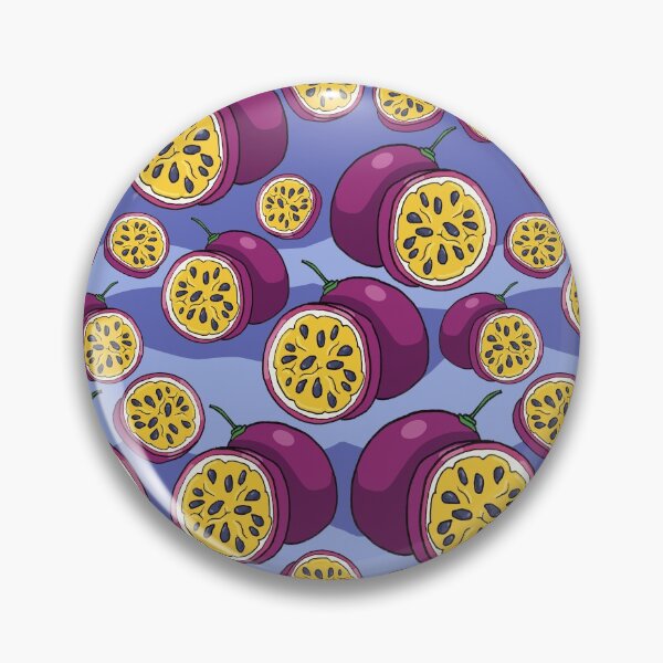 Item preview, Passion fruit or passion fruit pattern purple waves designed and sold by CecyLL.