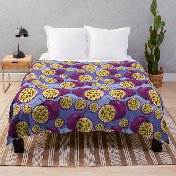 Item preview, Passion fruit or passion fruit pattern purple waves designed and sold by CecyLL.
